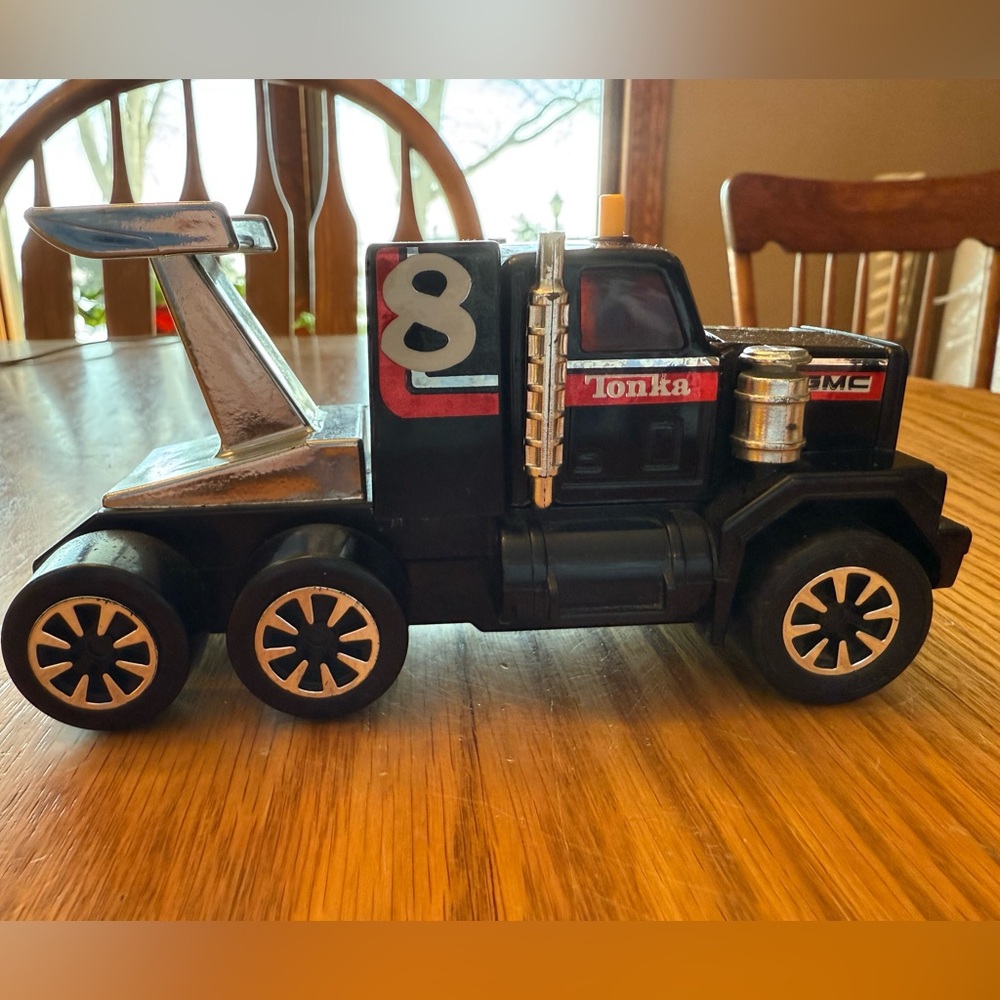 Vintage Black Tonka GMC Semi Truck